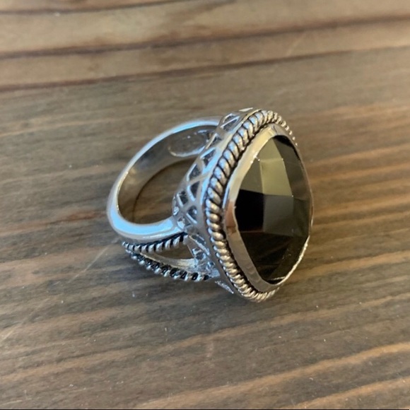 BLACK JEWEL RING💎 - Picture 1 of 4